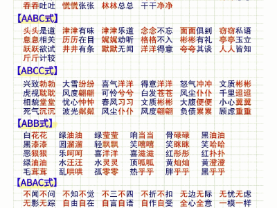 二年级下册语文【词语积累和搭配大全】